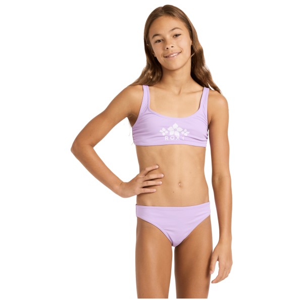Roxy - Kid's Solid Active RG Bralette Set - Bikini
