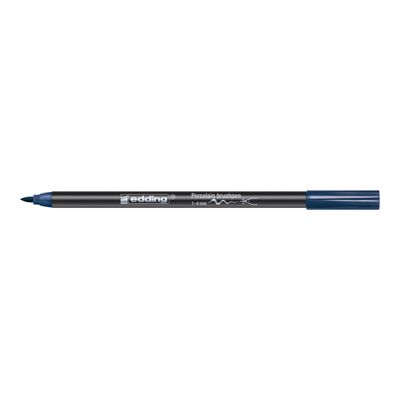 Set de 6 pinceaux pour porcelaine Edding 4200 – Couleurs froides - pointe pinceau 1-4 mm - encre pigmentée résistante à la chaleur et au lave-vaisselle