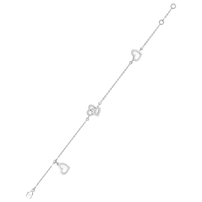 Bracelet Femme - Argent 925 - Longueur : 18 cm