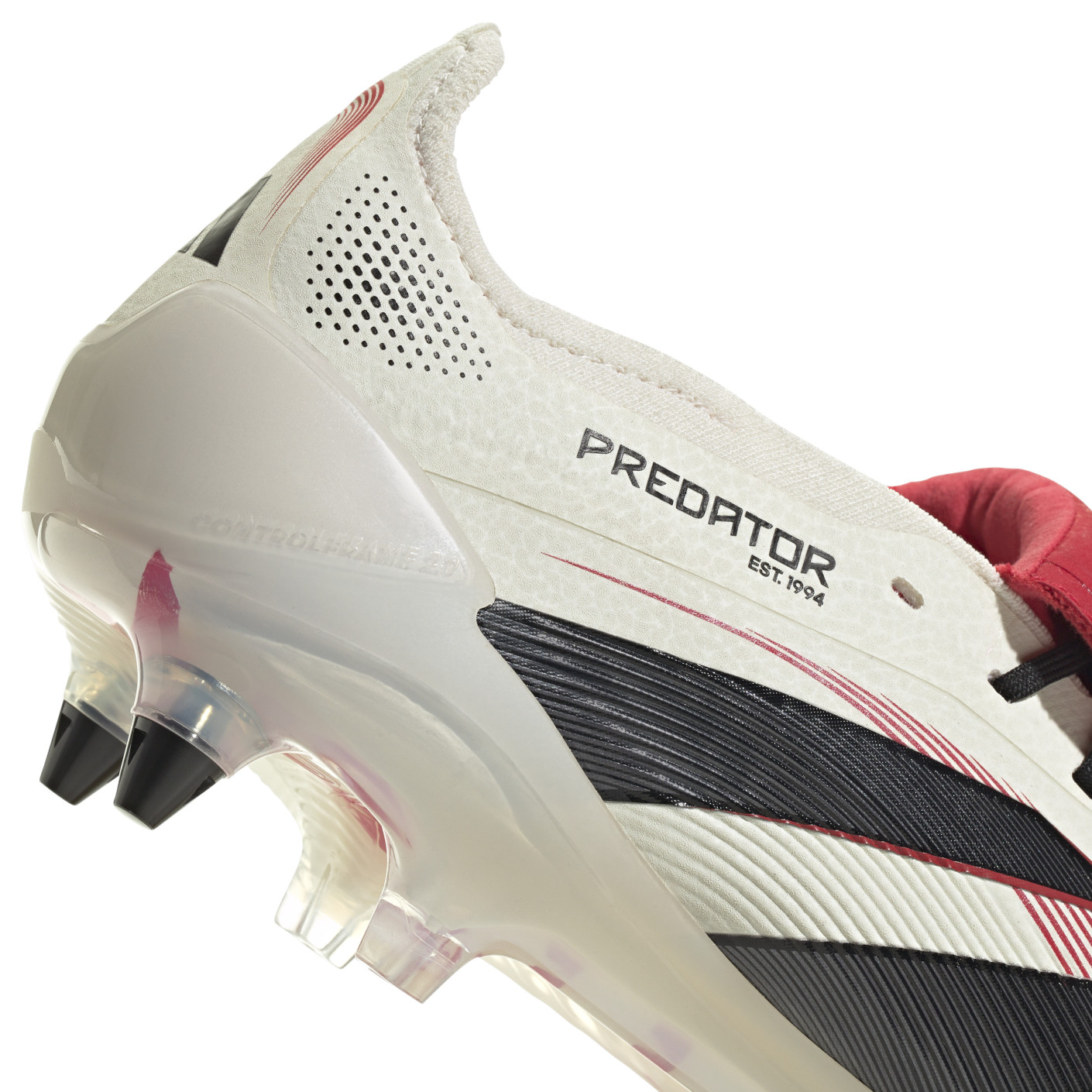 Adidas Predator Elite FT IJzeren-Nop Voetbalschoenen (SG) Wit Zwart Rood