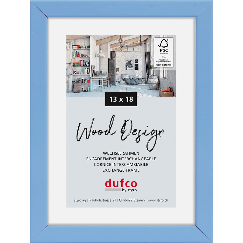 Dufco Bilderrahmen Hay, 13 x 18 cm, hellblau