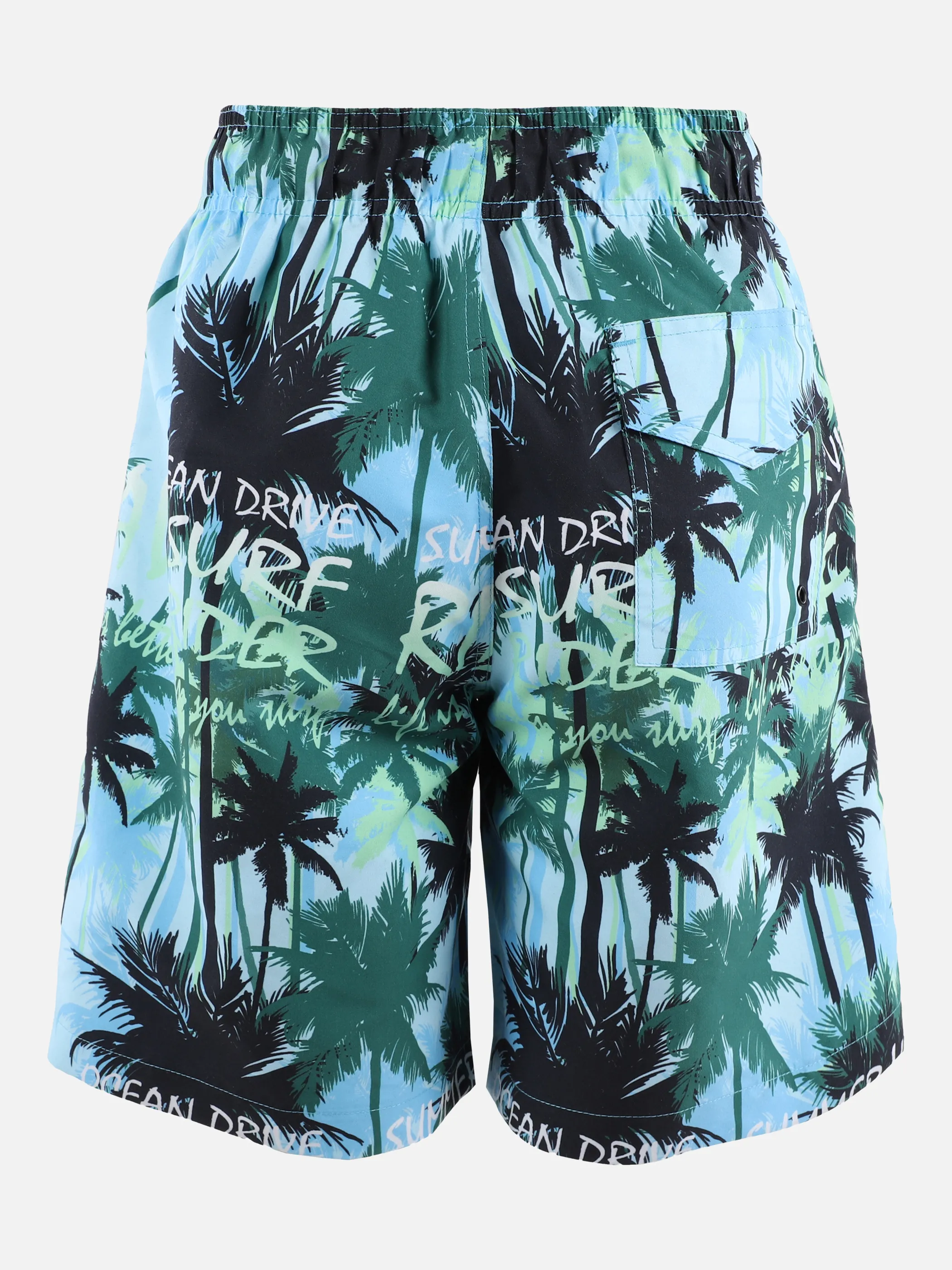 Jungen Badeshorts mit Palmenprint