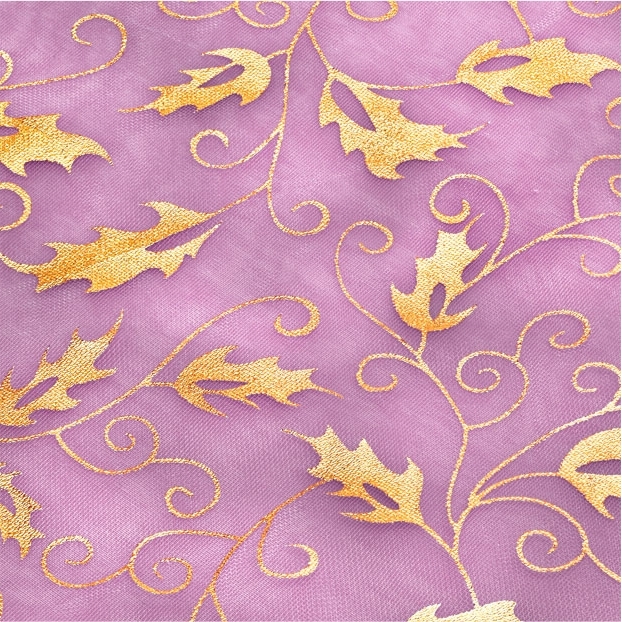 Chemin de table organza doré