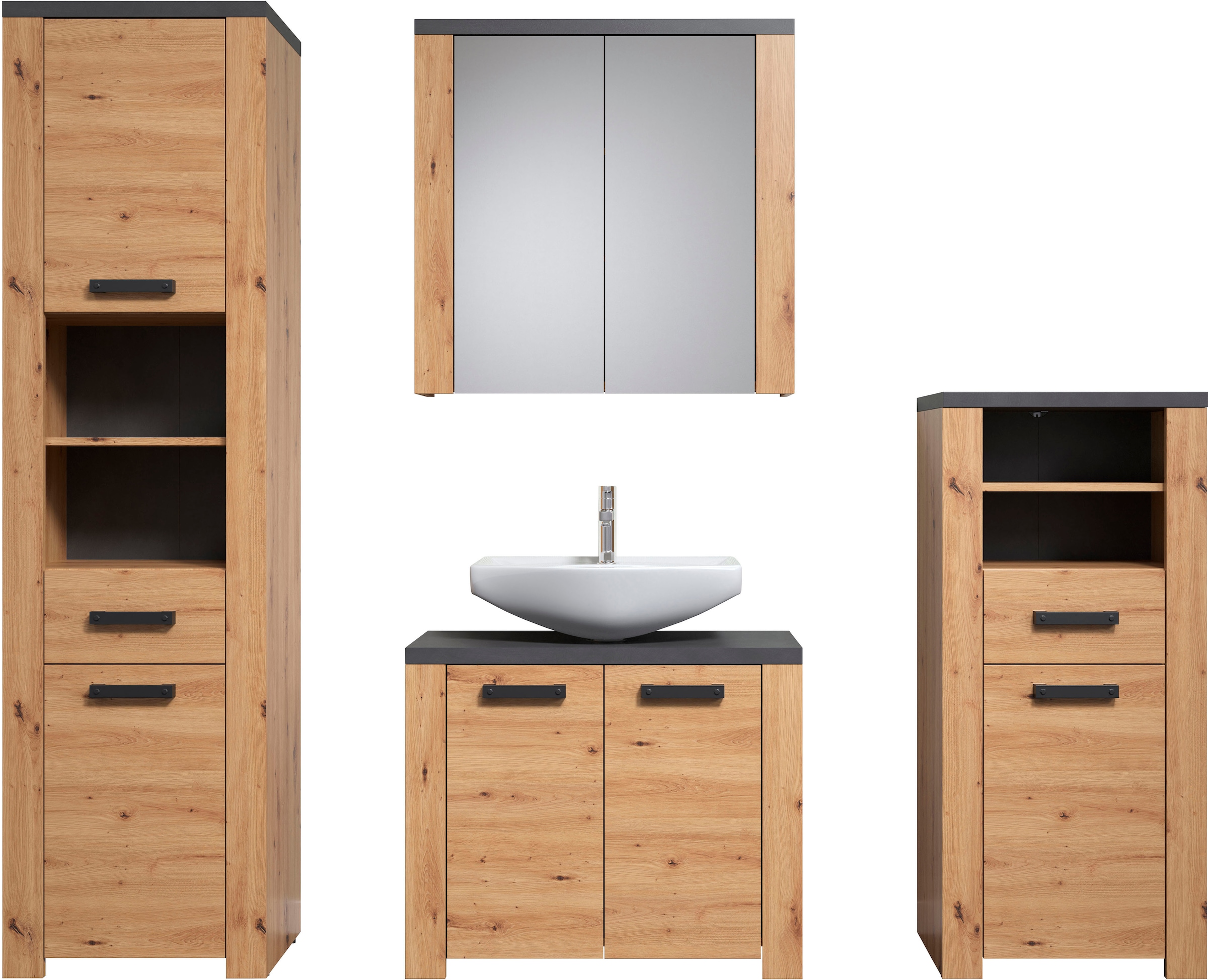welltime Badezimmer-Set »Ambres« 4 Stk. tlg.