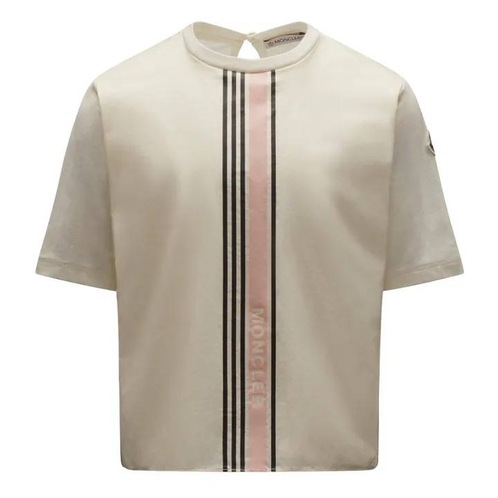 Moncler T-shirt Rayures | Blanc