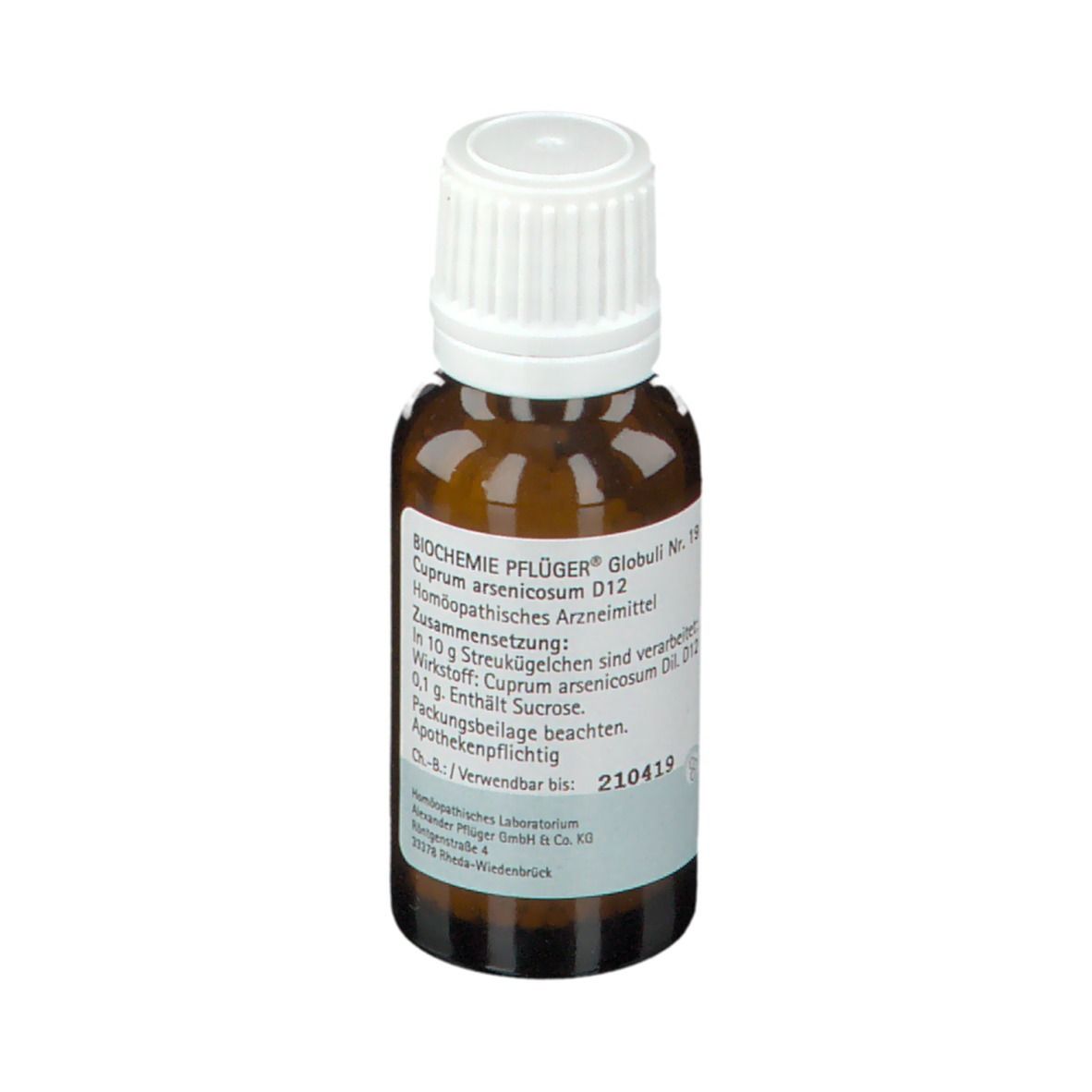 BIOCHEMIE PFLÜGER® Nr. 19 Cuprum arsenicosum D12