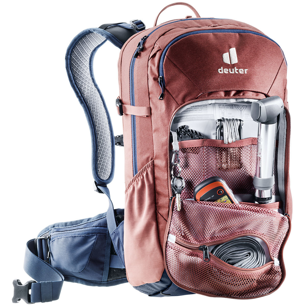 Deuter Attack 20 Fietsrugzak Rood/Blauw