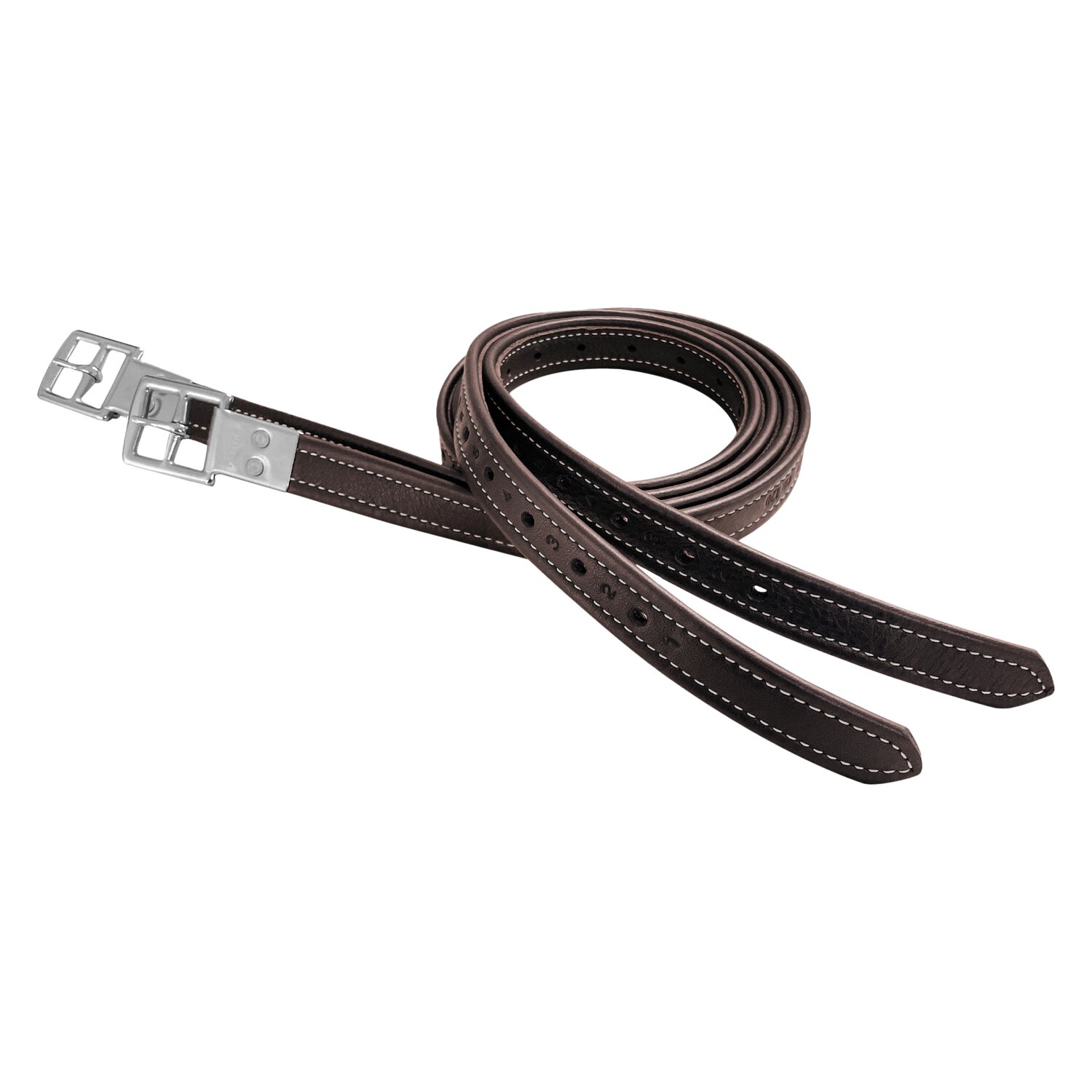 PRESTIGE Leder-Steigbügelriemen  - braun