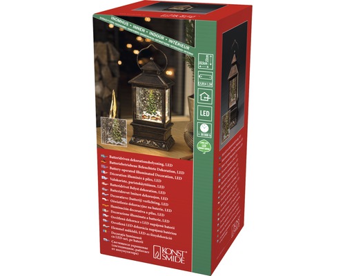LED Lantaarn Konstsmide Kerstmarkt H 22 cm Lichtkleur warm wit