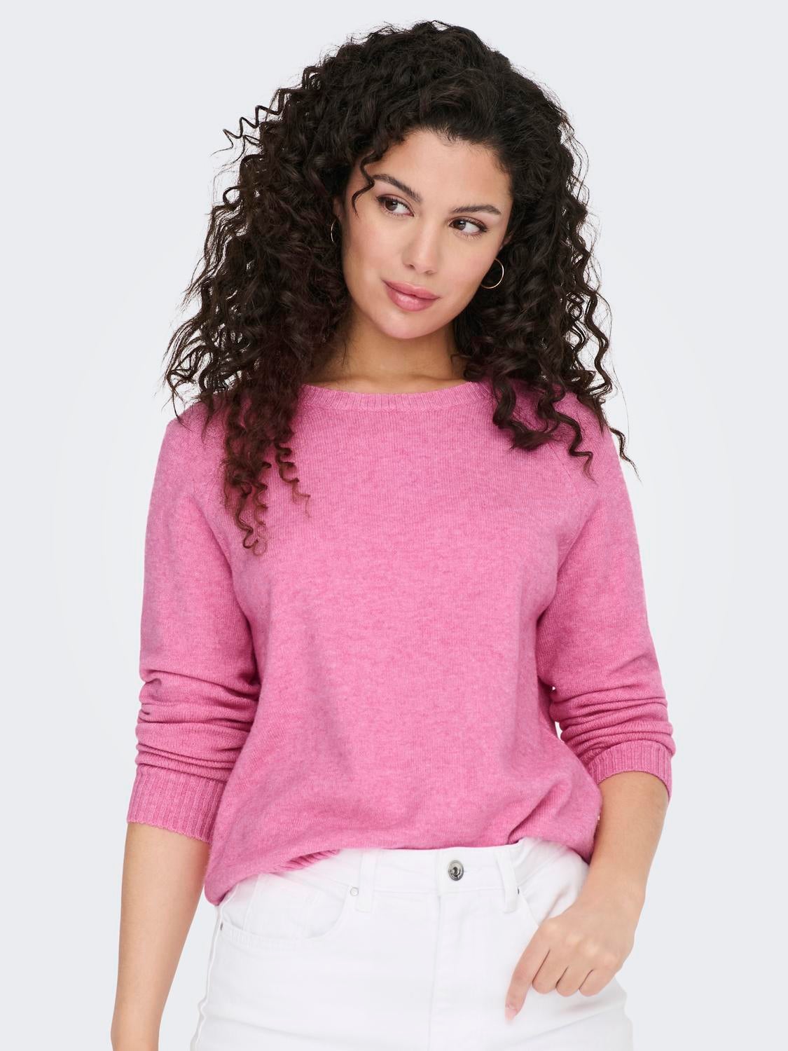 ONLLESLY Strickpullover Carmine Rose