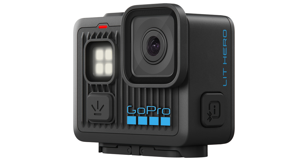 GoProLIT HERO videocamera  (Zwart, Wi-Fi 6, Bluetooth LE 5.3, USB-C)