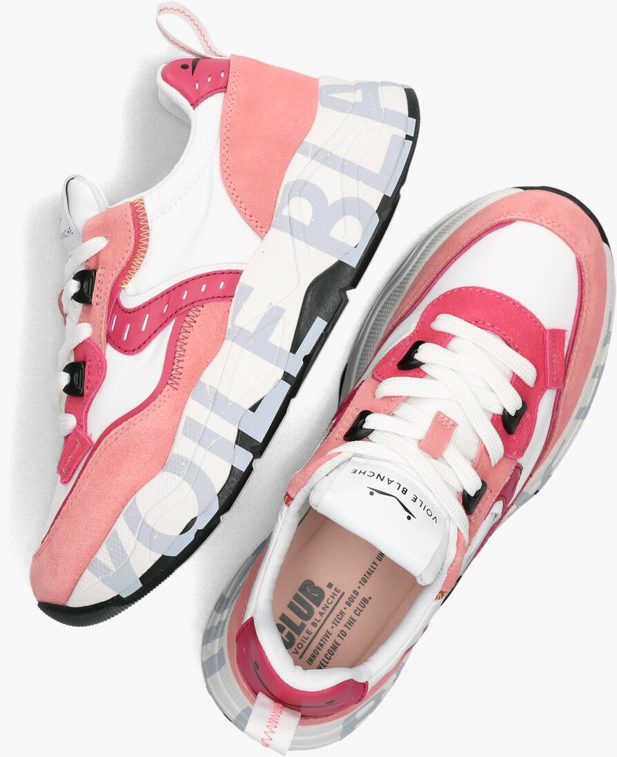 VOILE BLANCHE roze voile blanche lage sneakers club105
