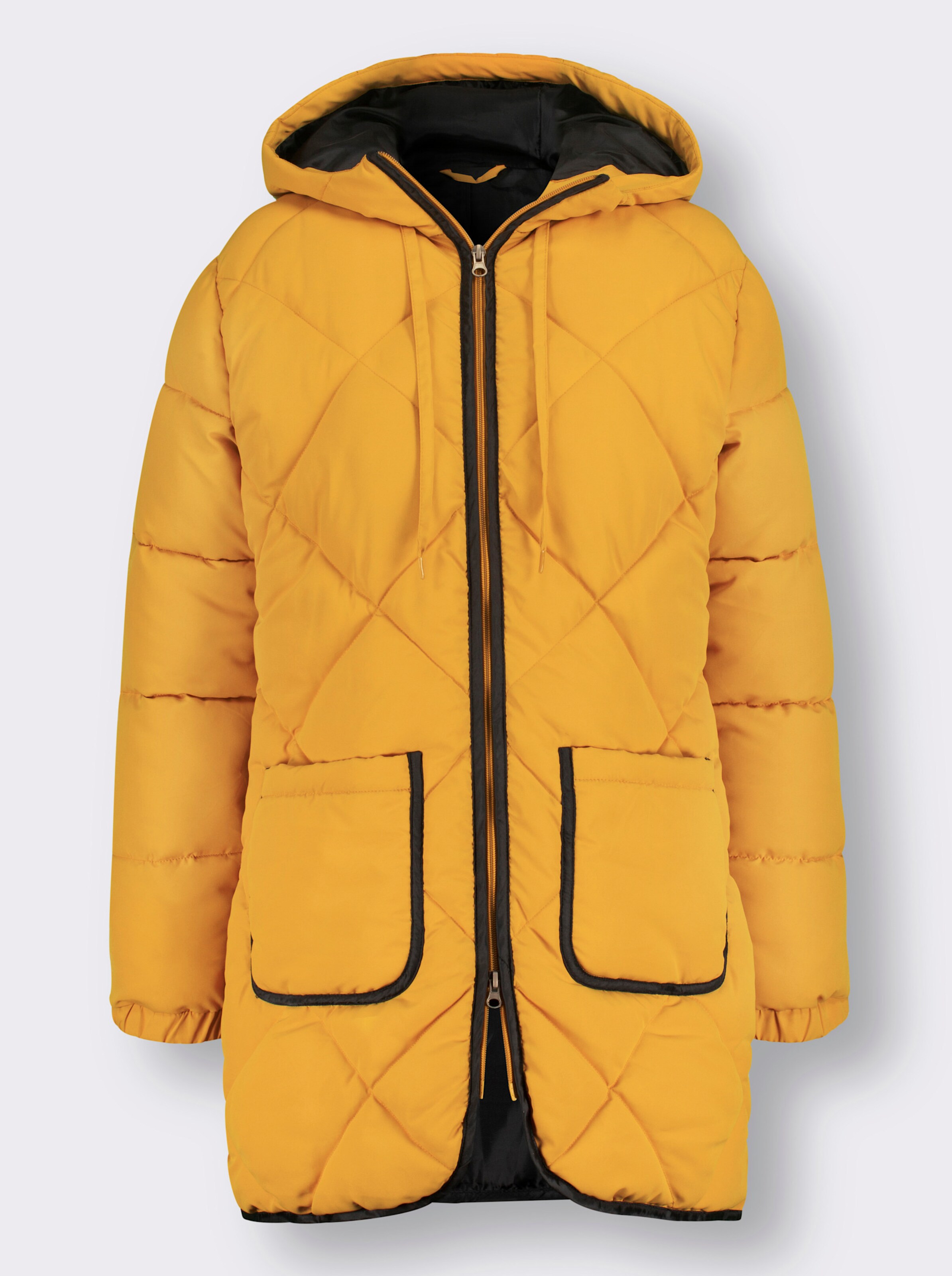 Longjacke mit elastischen Bündchen