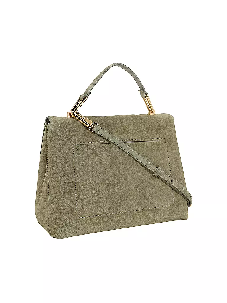 COCCINELLE Ledertasche - Henkeltasche LIYA  SUEDE olive