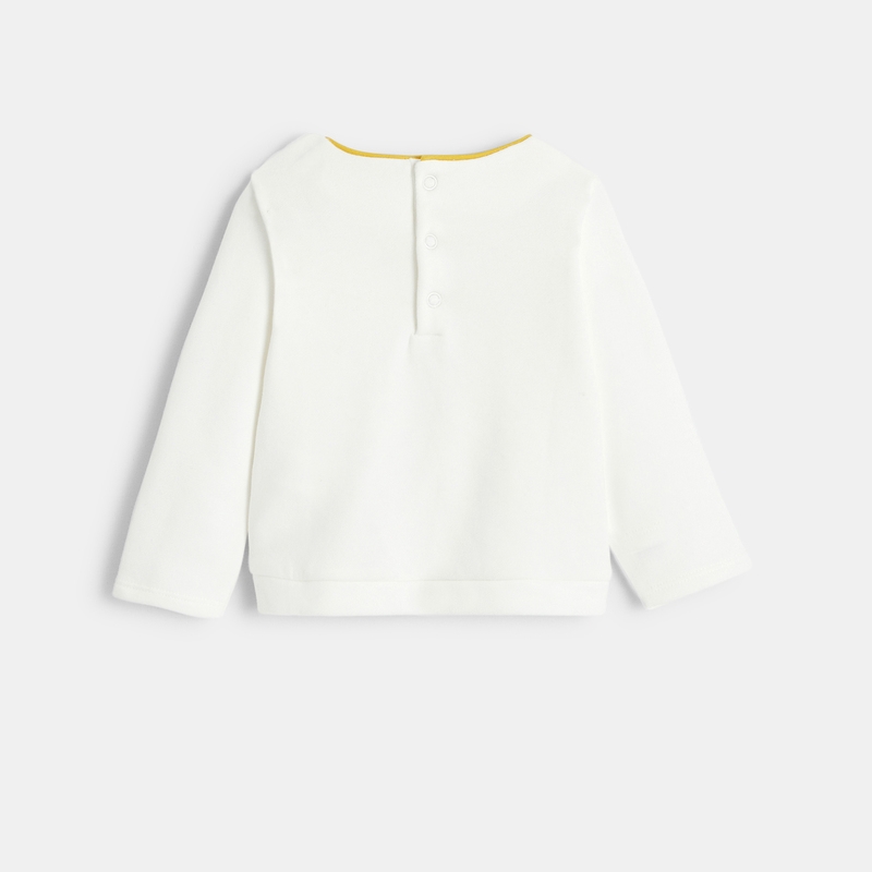 Sweat animaux domestiques beige bébé fille