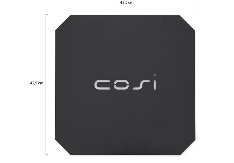 Cosi - Coverplate Glass Set - Zwart - Tuinartikel
