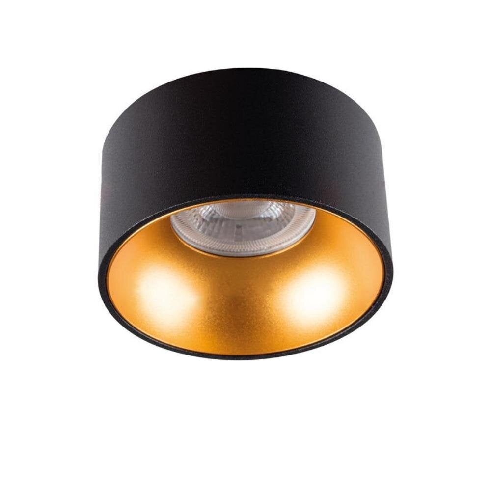 Riti inbouwspot in zwart en goud GU10