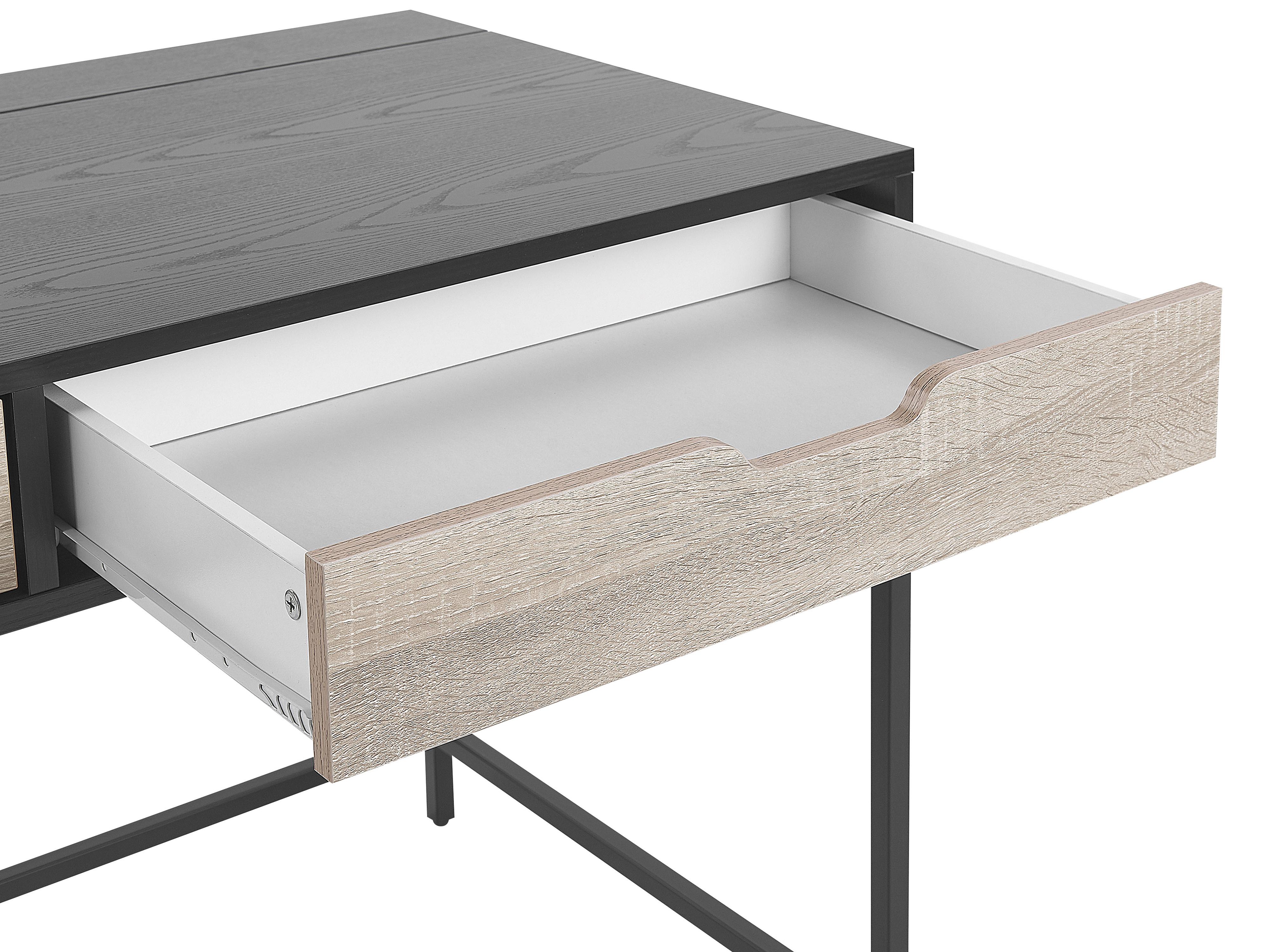 Bureau JENA Zwart 120 cm 60 cm met lades