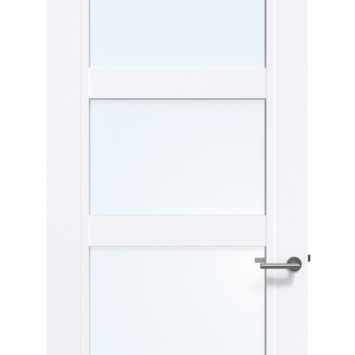 Arne & Bodil binnendeur ABB102 blank glas - extra wit afgelakt - glaslat extra wit