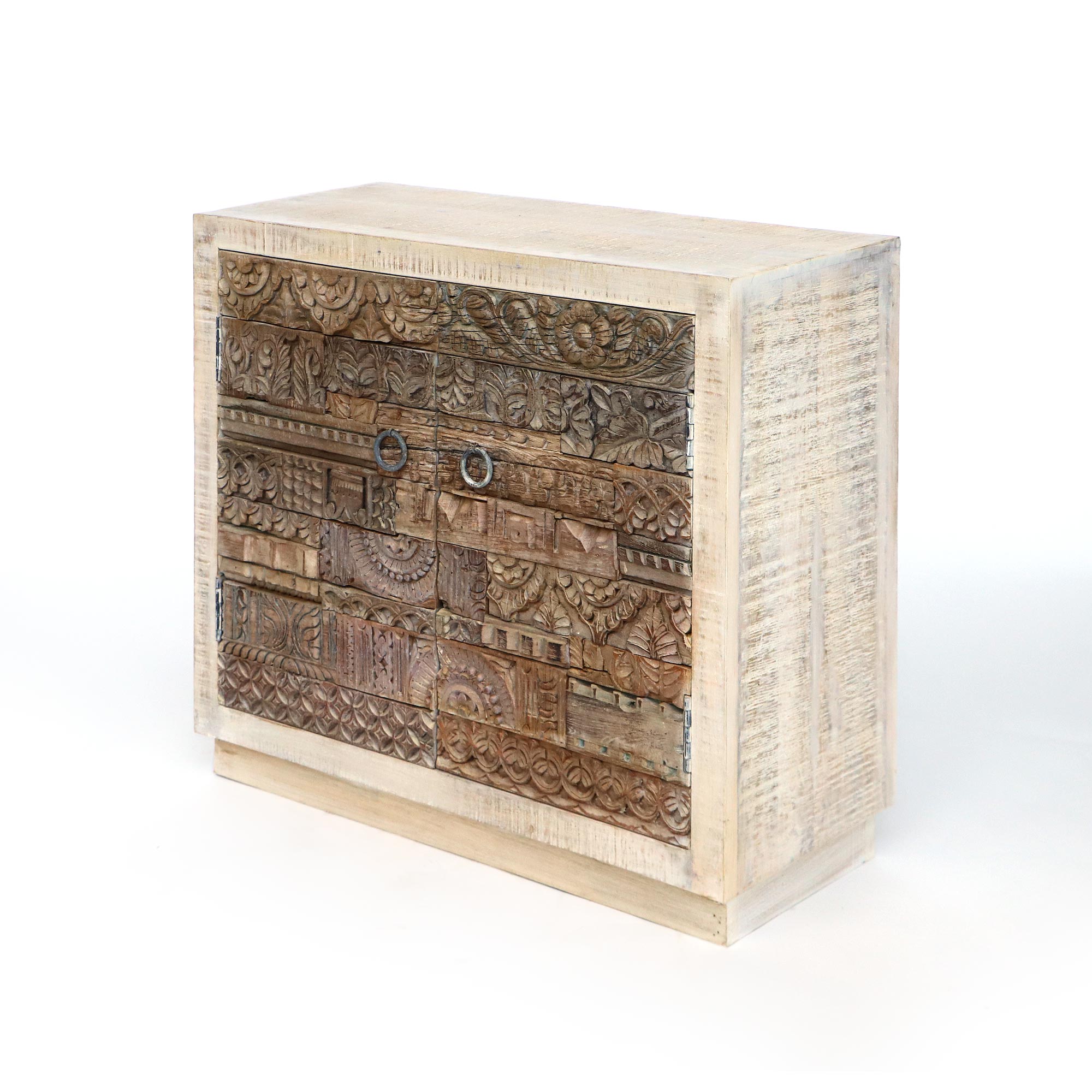 Sideboard 'Dandipur' 2-türig, Mangoholz, B 100 cm, H 90 cm, T 40 cm von fischer's lagerhaus