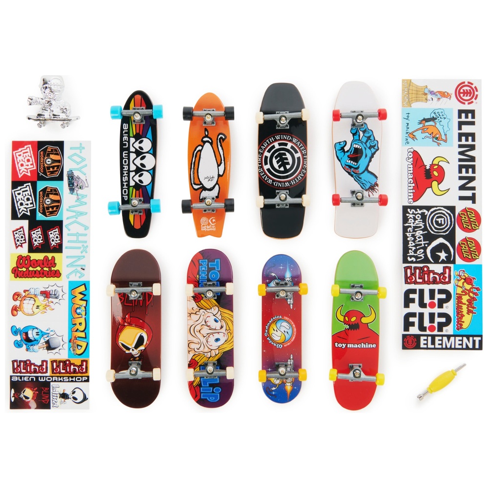 Tech Deck 25th Anniversary Finger Skates 8er-Pack