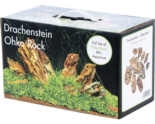 Aquariumdecoratieset drakensteen voor 60 l aquarium