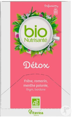 Vitavea BioNutrisanté Infusion Détox Bio 100% 20 Sachets