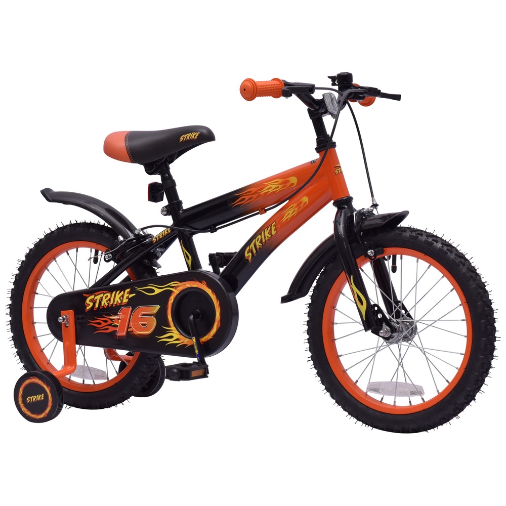 16-Zoll-Strike-Fahrrad in Orange und Schwarz