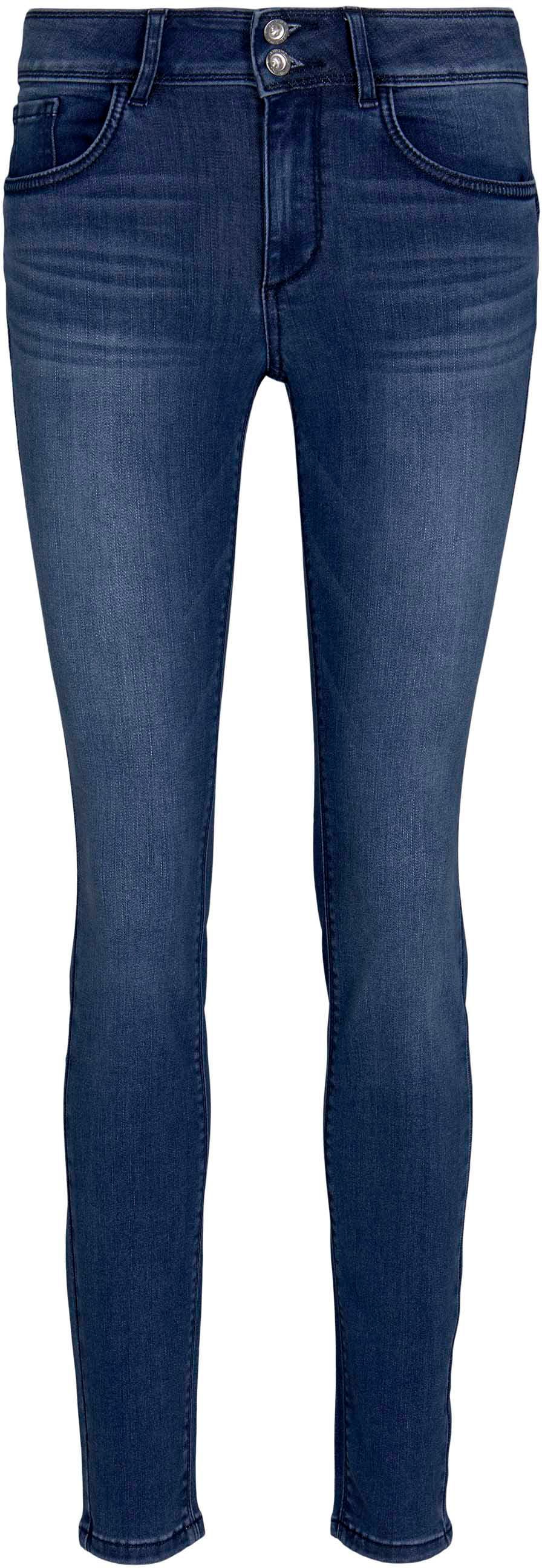 TOM TAILOR Skinny-fit-Jeans »Alexa Skinny«, mit Doppelknopf-Verschluss