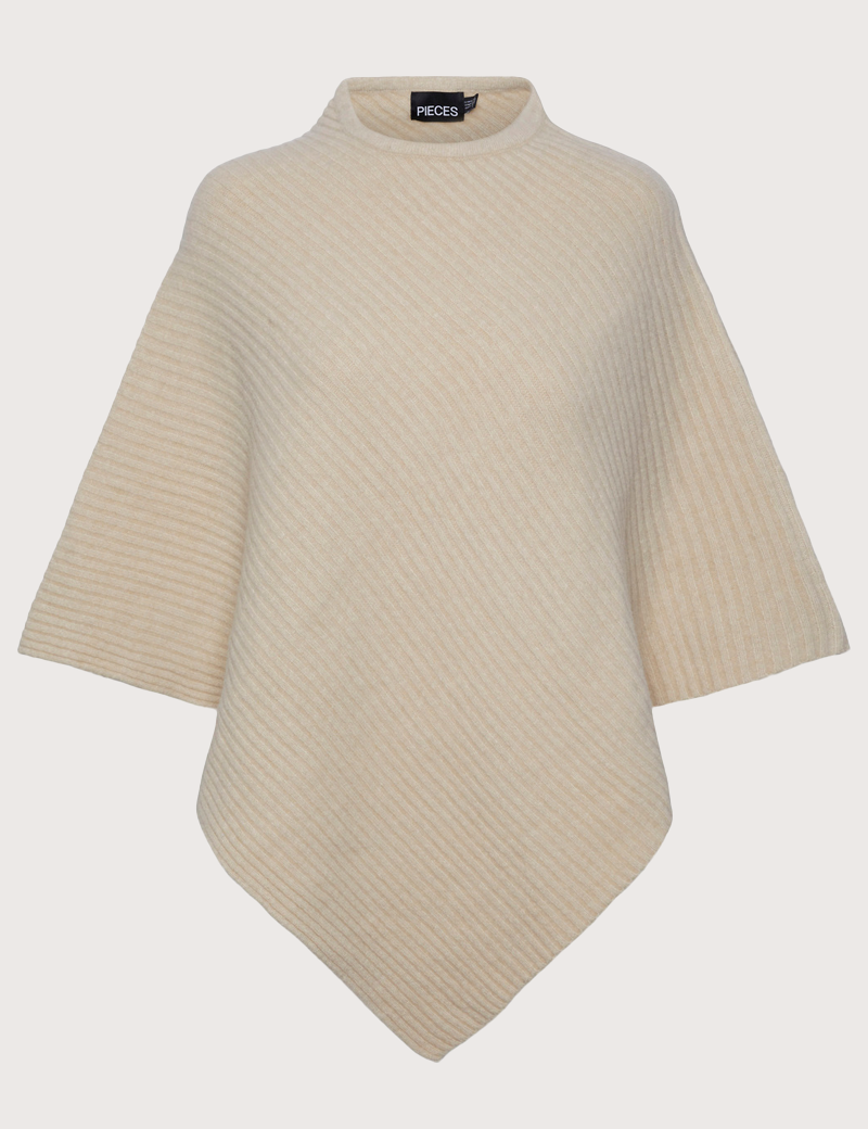PIECES PONCHO STEPHANIE BEIGE