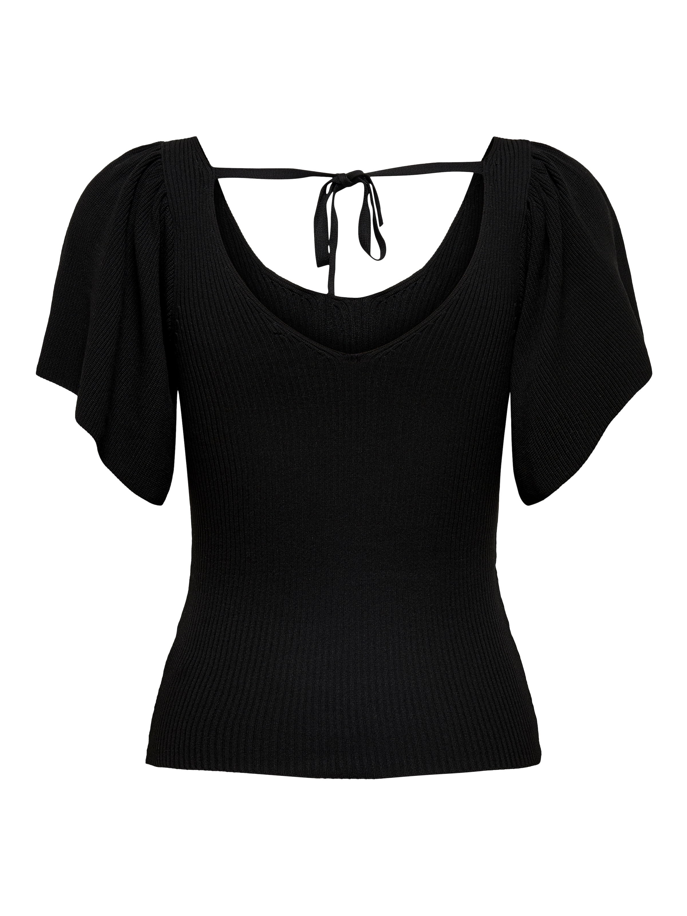ONLY V-Ausschnitt-Pullover »ONLLEELO S/S BACK PULLOVER KNT NOOS«