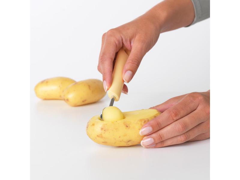 Brabantia Melonenentkerner Tasty  Gelb Sparen Sie Kraft und Zeit mit dem Obst-Ausstecher
