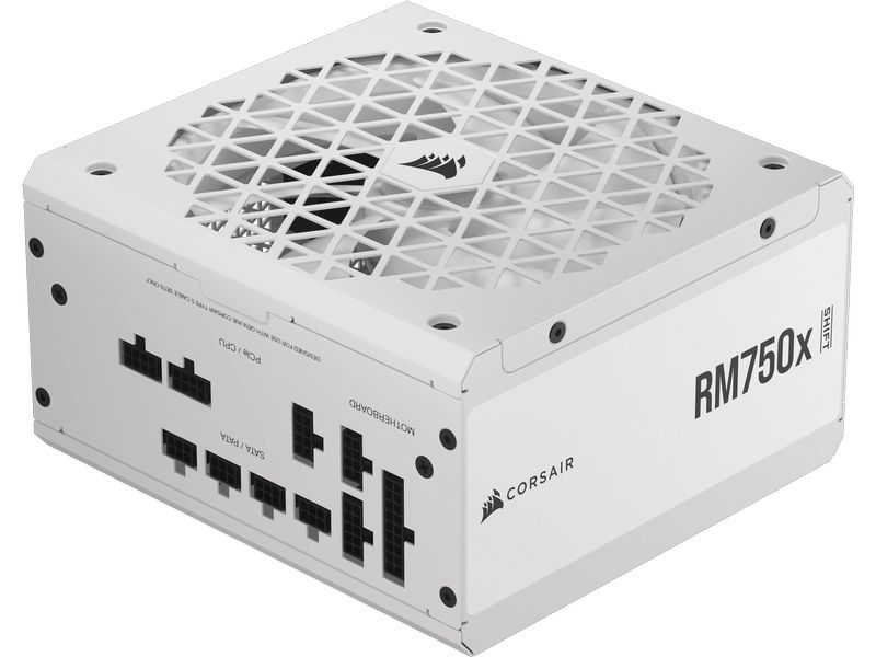 Corsair Netzteil RMx SHIFT White RM750x 750 W Vollmodulares ATX-Netzteil mit 750 W und 80 PLUS Gold Zertifizierung