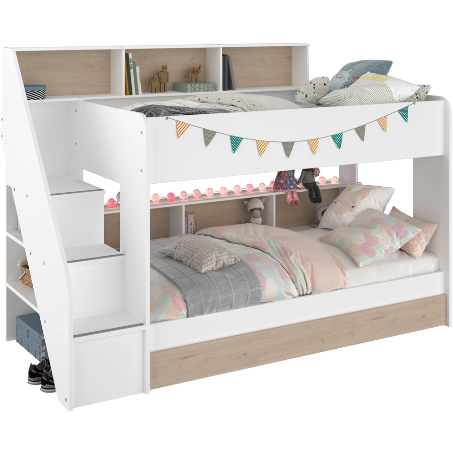 Parisot Etagenbett mit Schubkasten Bibop 1 Jackson-Eiche Jackson-Eiche
