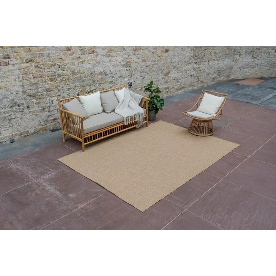 Interieur05 Jute buitenkleed naturel uni - 290 x 200 cm