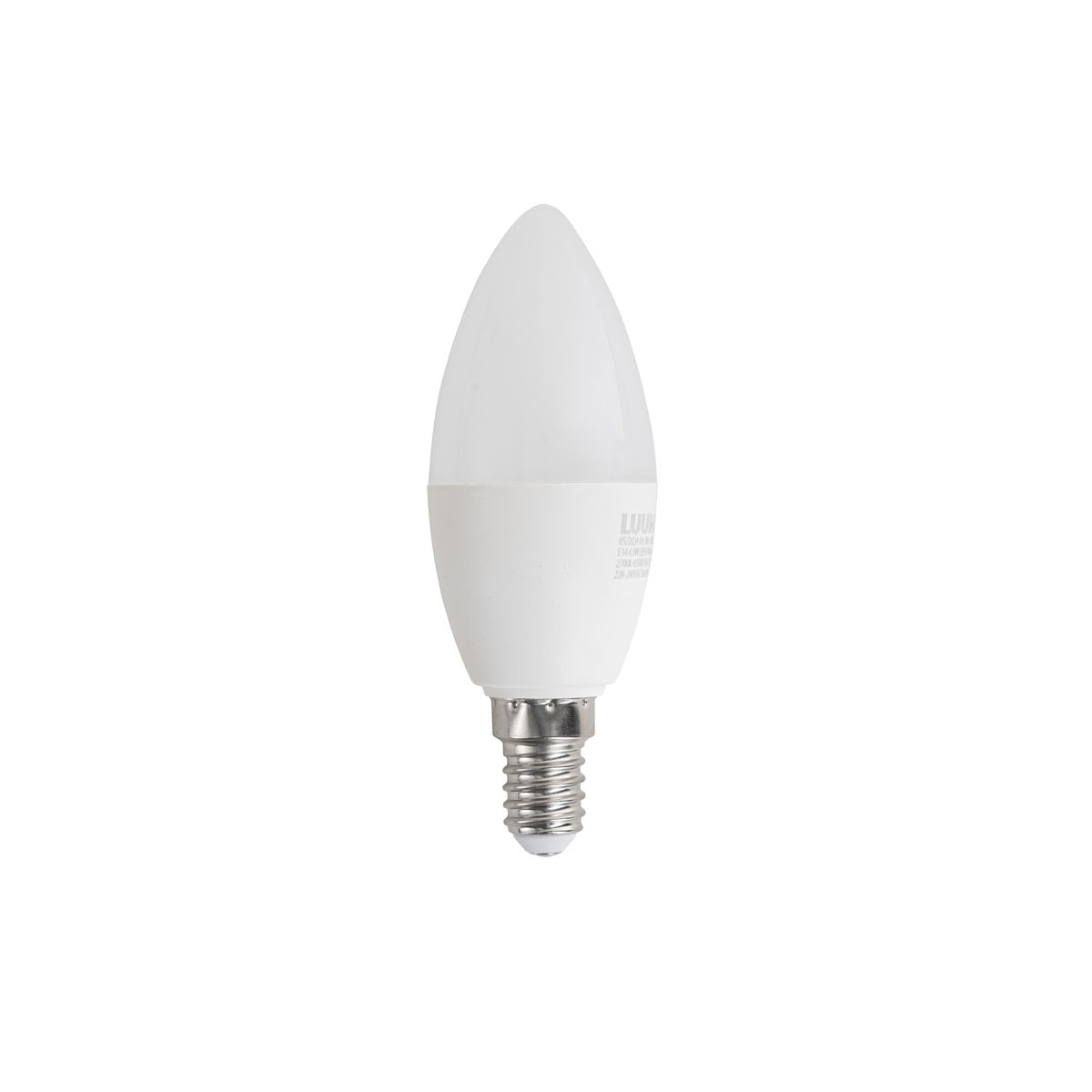 Set van 5 E14 dimbare LED lampen C37 opaal 4.9W 470 lm 2700-6500K