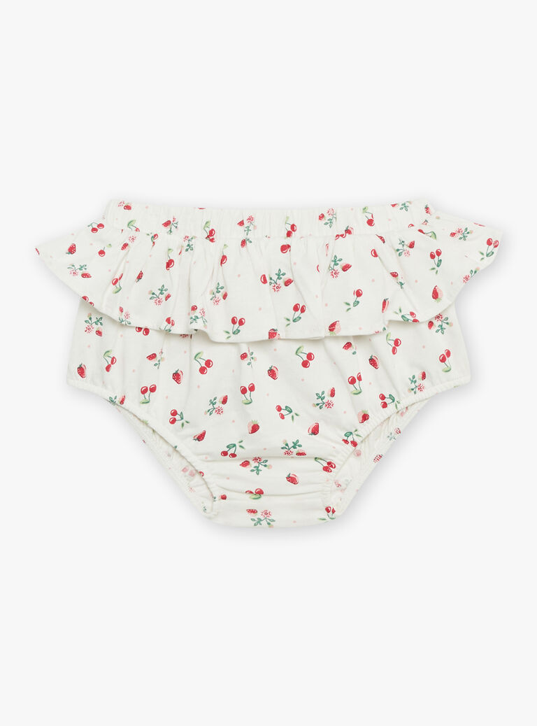 T-shirt et bloomer rose et blanc en jersey