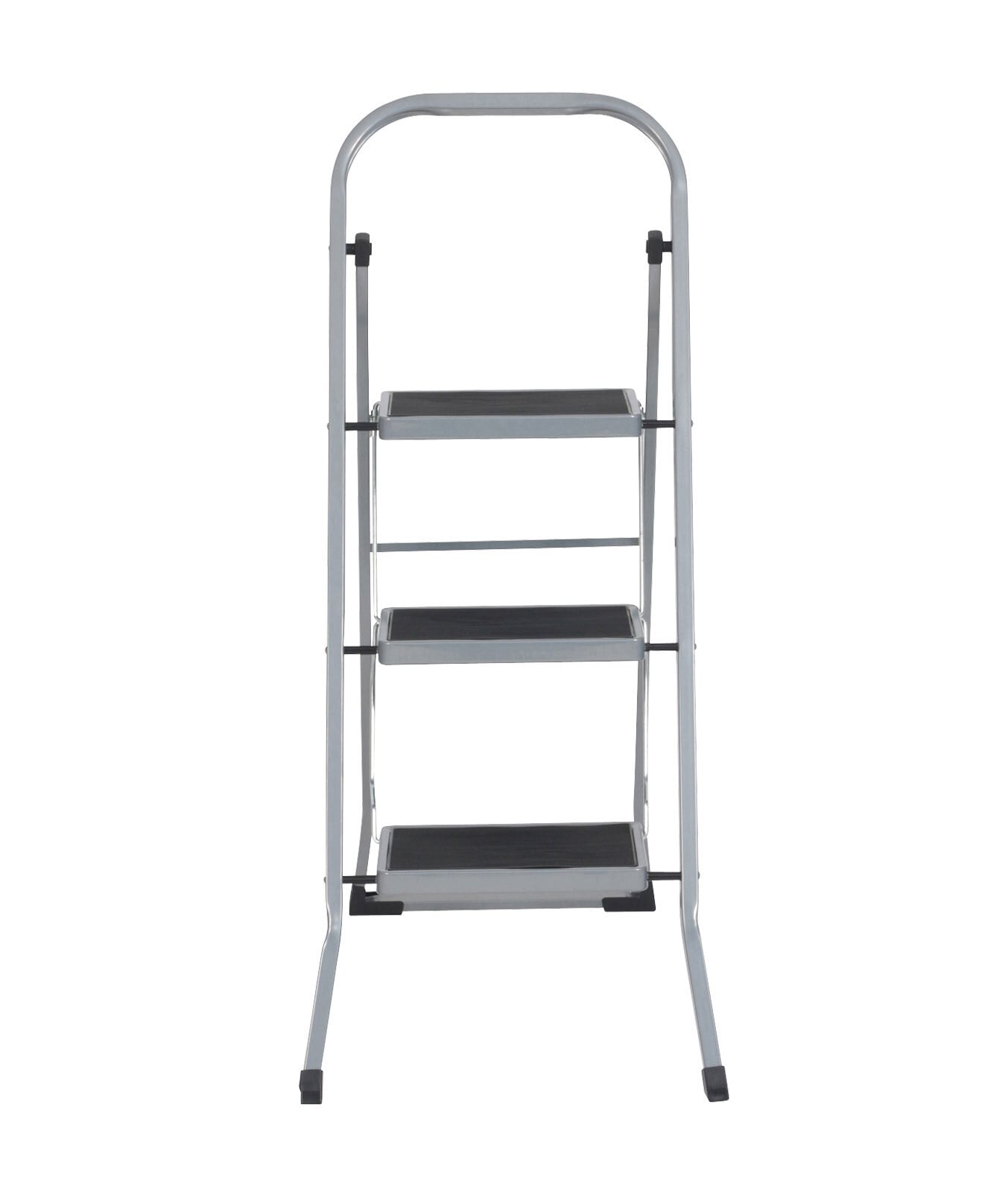 Klapptritt Top Star Stahl Silber 3 Stufen