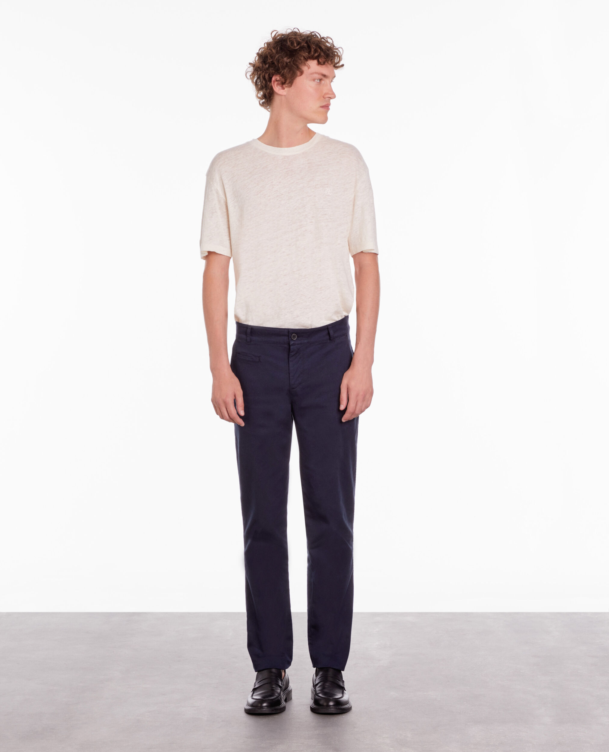 Pantalon chino bleu marine