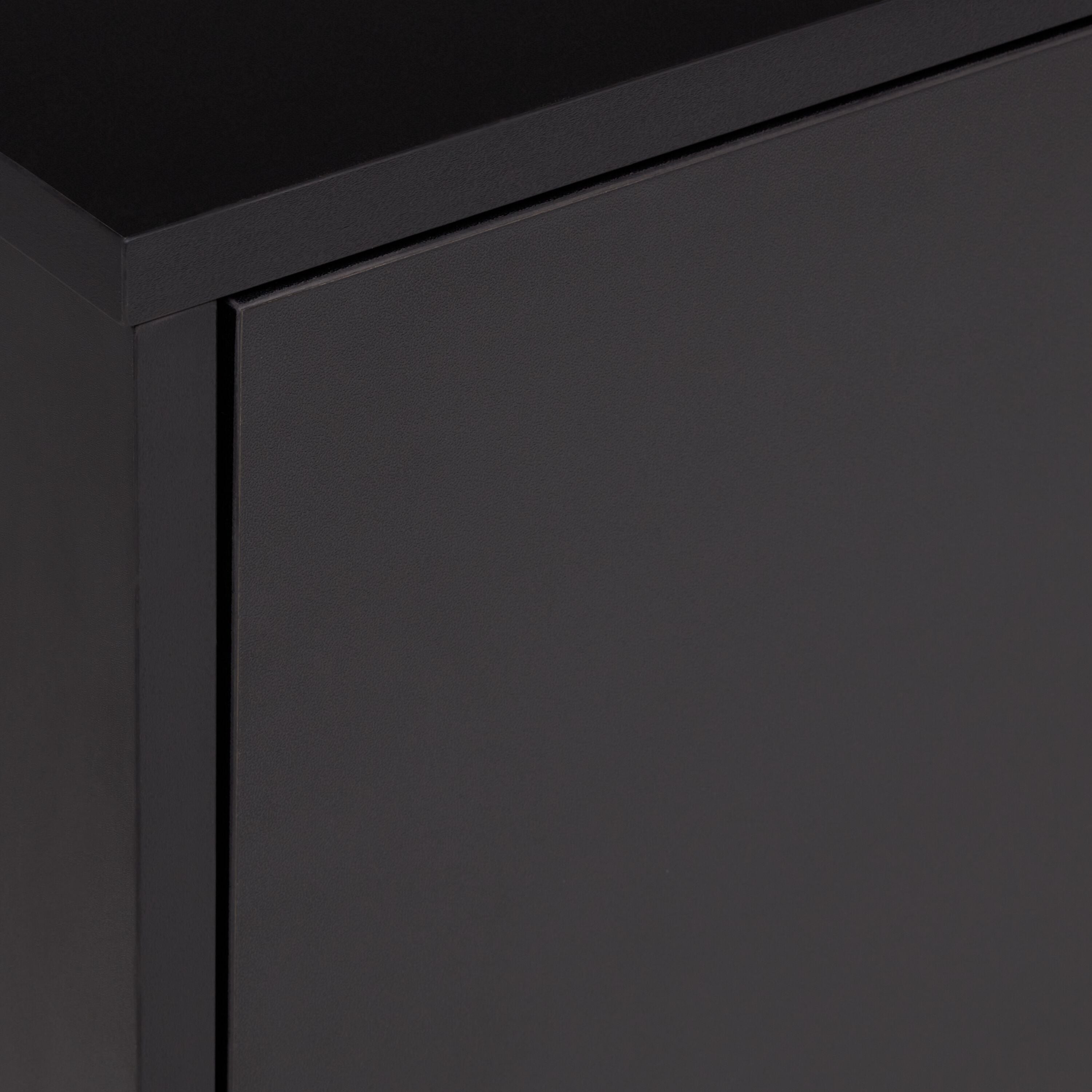 JEREMY Sideboard - Schwarz / B: 120.0 cm x T: 40.0 cm x H: 82.0 cm