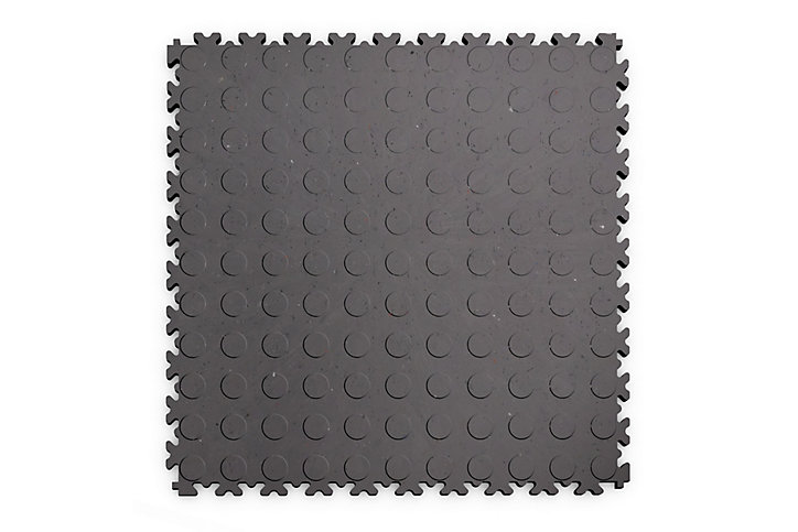Dalle PVC garage Industy Eco Fortelock gris foncé L.51 x l.51 cm