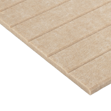 Lattenwand vilt zand, 260x52 cm, dikte 8mm 2.70m²