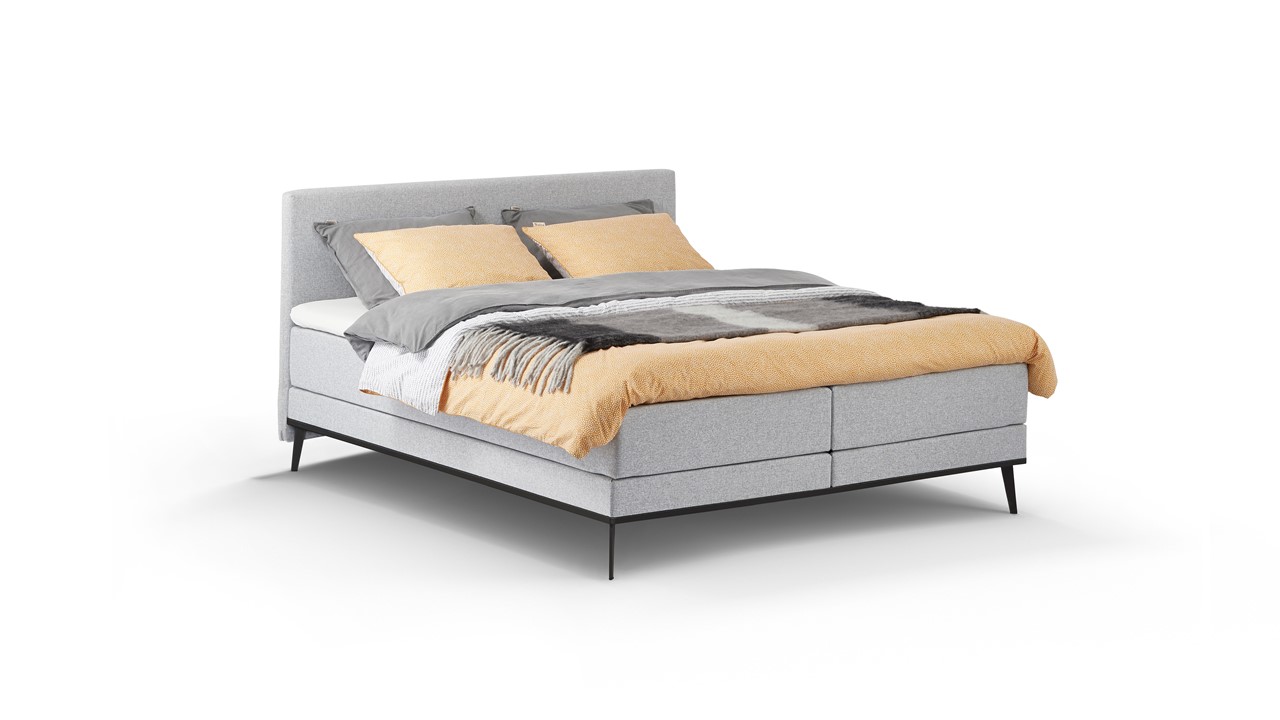 Boxspring Viggo oakland lichtgrijs