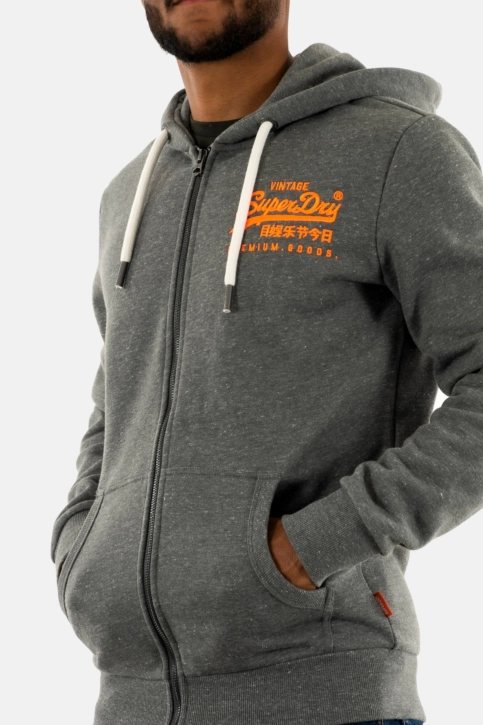Sweat superdry neon vl graphic 7we storm grey heather
