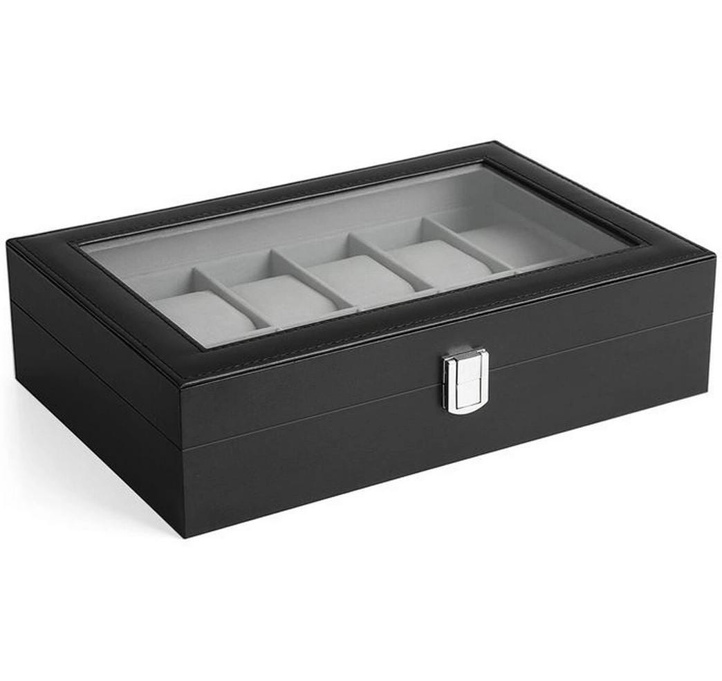 Uhrenbox 18.6 cm, SchwarzUhrenschatulle