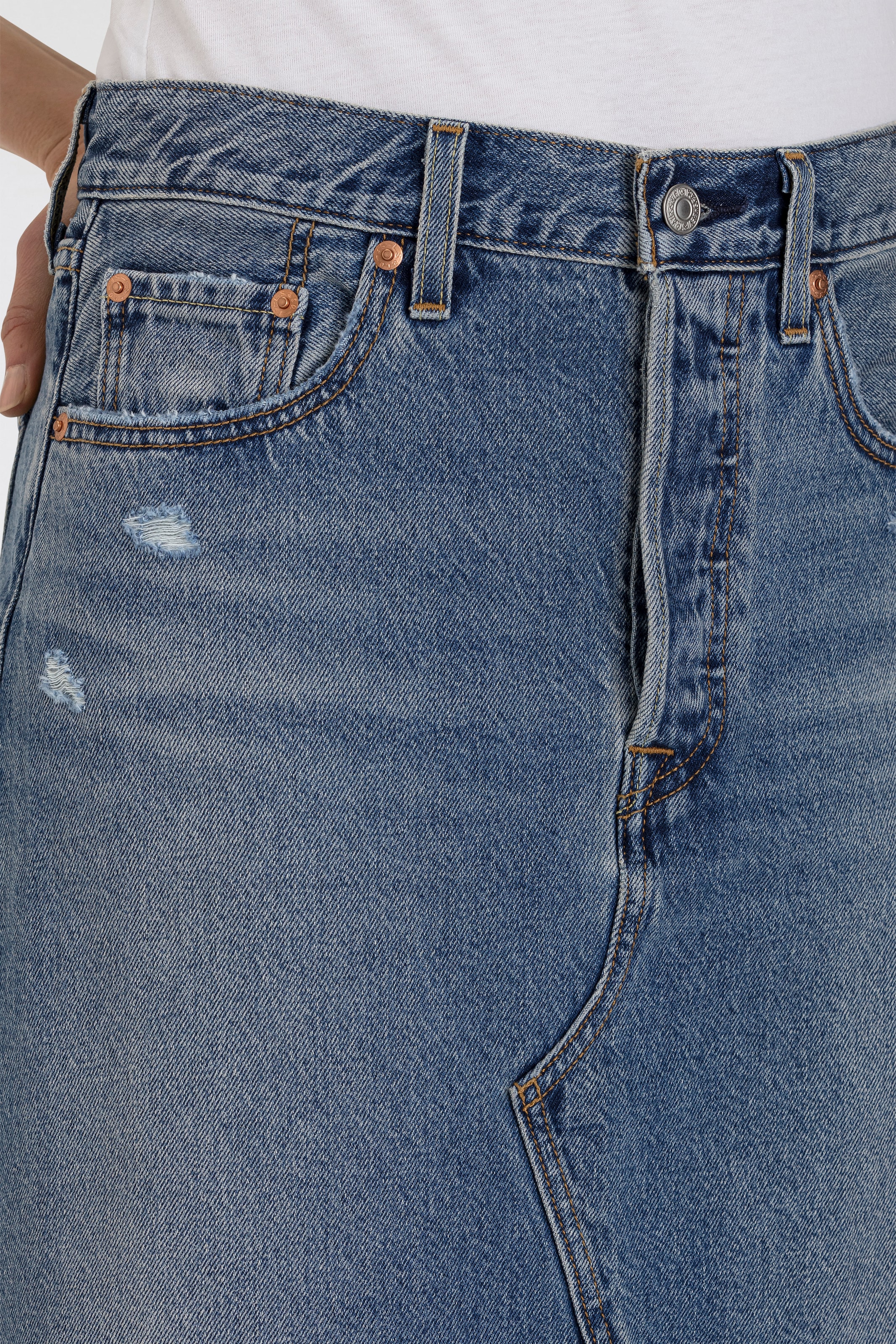Levi's® Jeansrock »ICONIC LONG SKIRT« im Five-Pocket Style