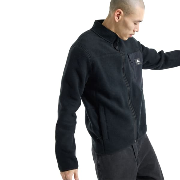 Veste polaire snowboard BURTON M CINDER FZ TRUE BLACK
