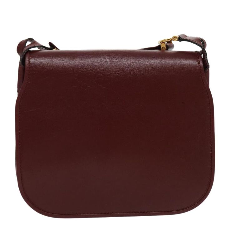 Cartier Vintage Cartier Shoulder Bag Burgundy
