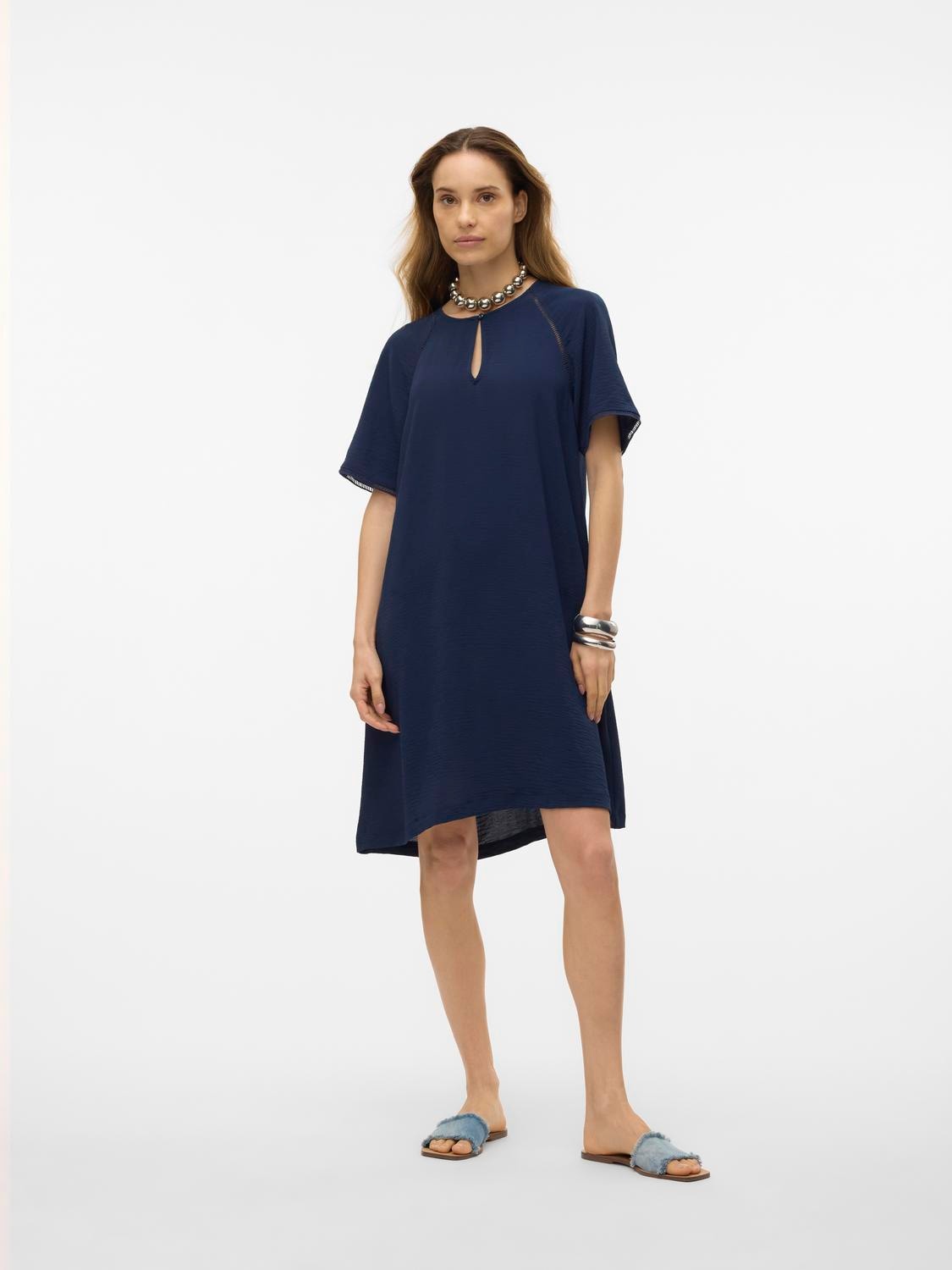 Vero Moda Minikleid »VMALVA GITTE SS SHORT DRESS WVN GA« Sommerkleid,