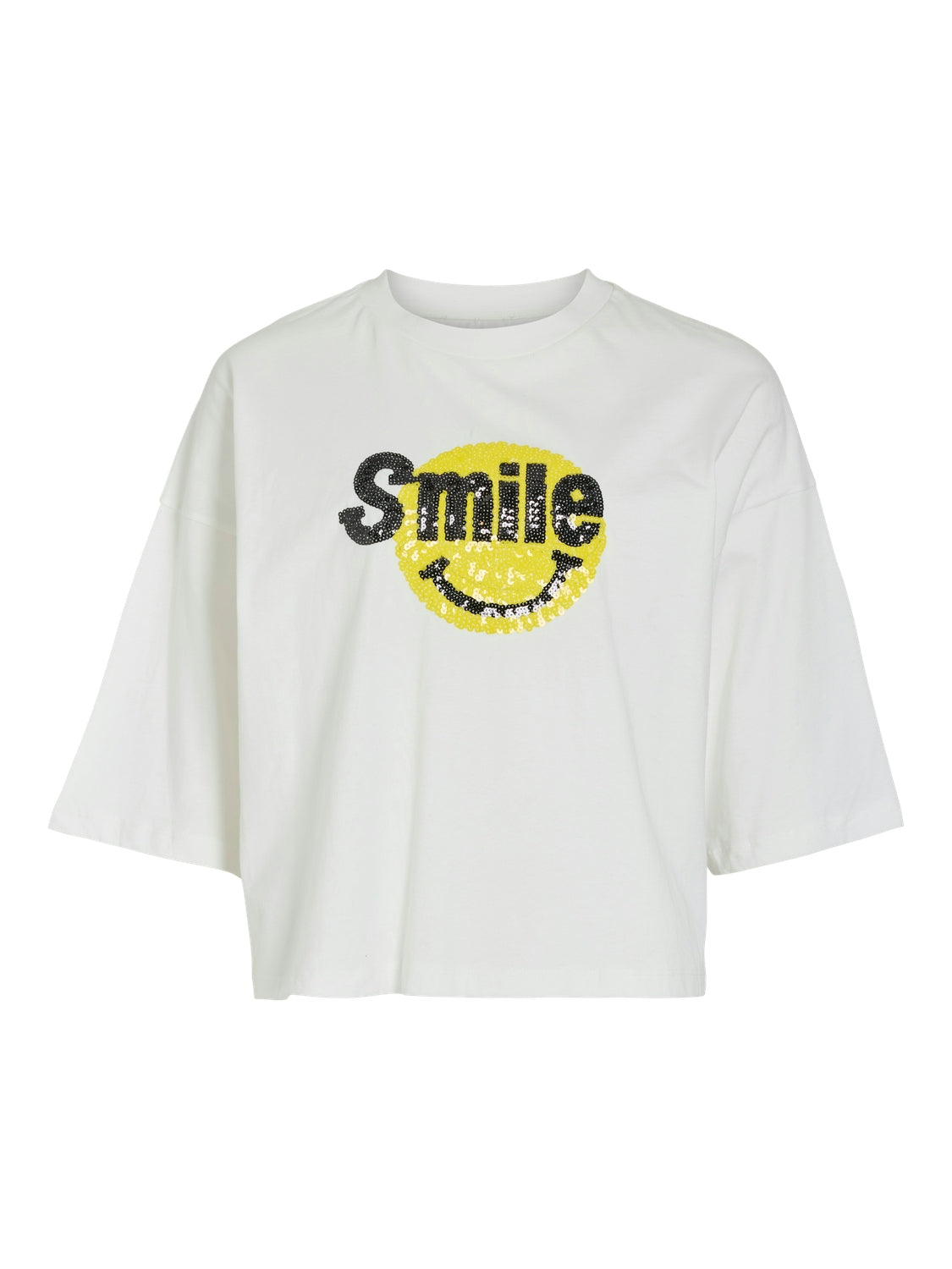 Vila  Vithea Cropped t-shirt - Snow White